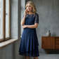 ⏰ UTOLSÓ NAPI PROMÓCIÓ - 50% KEDVEZMÉNY 💖 [S-3XL] 👗✨️ Női Réteges Háló A-vonalú Midi Ruha