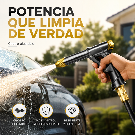 🔫🧼 Nagy nyomású vízsugár pisztoly – Erőteljes tisztítás és sokoldalú használat a kertben és autón 🚗💦