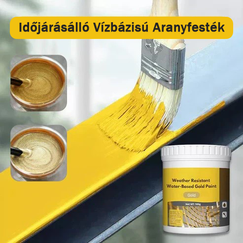 🌞 Időjárásálló Vízbázisú Aranyfesték 🌧️✨