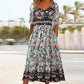 🔥【S-4XL】👗 Női elegáns bohém nyomtatott ruha 💃✨