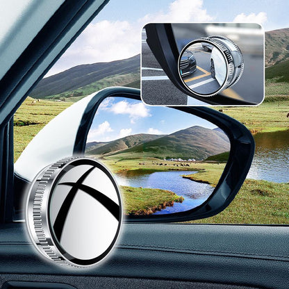 🚗 2 db tapadókorongos autós holttér-tükör – ✨ 360°-os, torzításmentes rálátás és zökkenőmentes, biztonságos sávváltás 🛡️👀