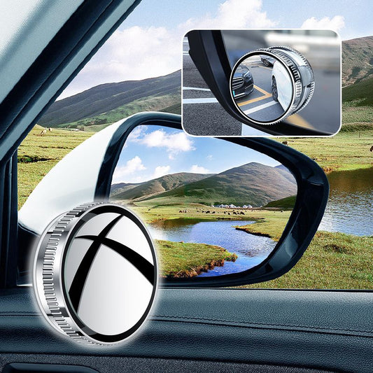 🚗 2 db tapadókorongos autós holttér-tükör – ✨ 360°-os, torzításmentes rálátás és zökkenőmentes, biztonságos sávváltás 🛡️👀