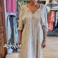 🔥 Női Tiered V-nyakú egyszínű fél ujjú hosszú ruha 👗