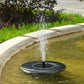 ☀️⛲ Napenergia Szökőkút Madárfürdő Szivattyú – 1.4W Napelem, 4 Fúvóka & Merülő Kivitel Tóhoz, Kerthez és Medencéhez 🦜💧