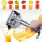 🍋🍊 Kézi citrusprés – Rozsdamentes acél fogaskerekekkel, beépített 70 ml-es mérőpohárral 🍹