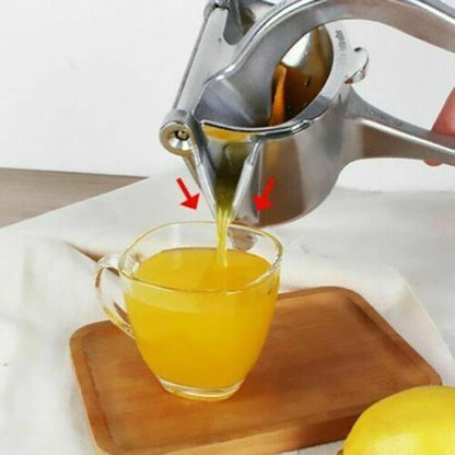 🍋🍊 Kézi citrusprés – Rozsdamentes acél fogaskerekekkel, beépített 70 ml-es mérőpohárral 🍹