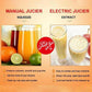 🍋🍊 Kézi citrusprés – Rozsdamentes acél fogaskerekekkel, beépített 70 ml-es mérőpohárral 🍹