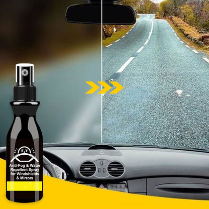 🚗🌧️ Párásodás- és víztaszító spray szélvédőre és tükrökre ✨