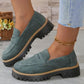 💖🌬️ Női Slip-On Chunky Loafer Cipők Platform Talppal | Széles Illeszkedés és Párnázott Talpbetét 👡✨