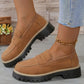 💖🌬️ Női Slip-On Chunky Loafer Cipők Platform Talppal | Széles Illeszkedés és Párnázott Talpbetét 👡✨