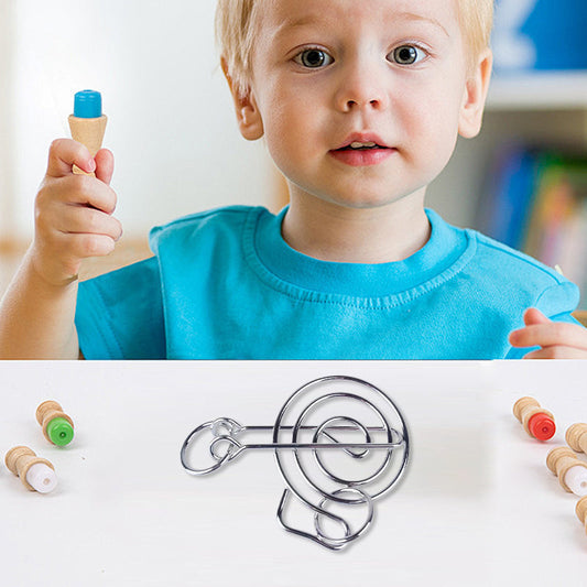 👶 Fémhuzal-puzzle - Oktató és szórakoztató 🧠💡