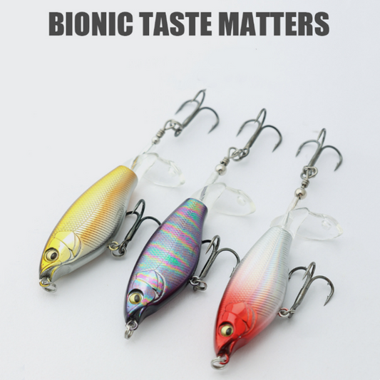 🐠 6.5g/12g propeller felszíni csali bionikus halhorog 🎣👍