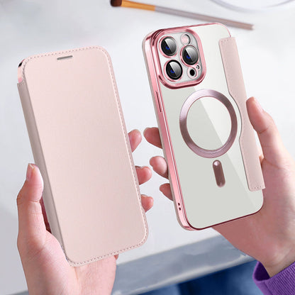 🔥 2026 Új, Bőrszerű Textúrájú Mobiltelefon Tok iPhone-hoz 📱✨