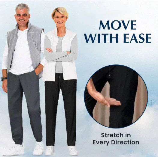 🔥2025 Unisex Ultra Stretch Légáteresztő alkalmi nadrágok
