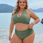 Elegáns tengerparti hát nélküli bikini szett