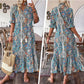 ⏳Nyári kiárusítás: 40%-os kedvezmény🔥【M-2XL】🌸Tavaszi és nyári virágos ruha👗