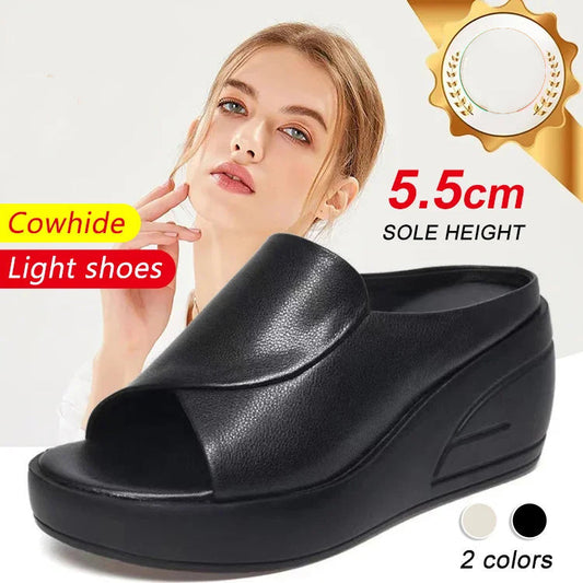 🌸Szandál ferde sarokkal Emelés 5,5 CM