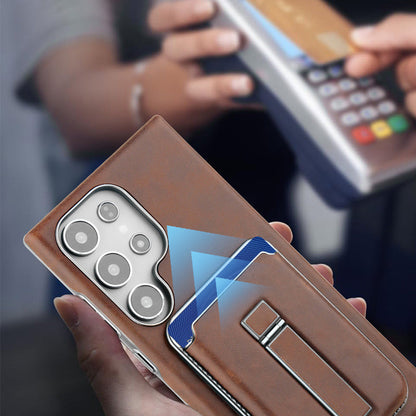 🔥 Bőr Mágneses Kártya Tok Samsung S23-S25 Sorozathoz 🧲📱