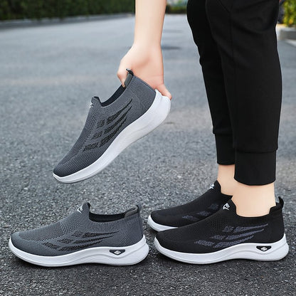Férfi slip-on légáteresztő séta cipők