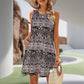 🌞[M-2XL]🏖️👗 Női Mintás Ujjatlan Mini Ruha Zsebekkel