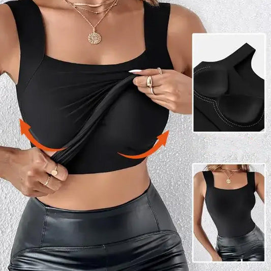 🌟 2025 Legnépszerűbb Termék 💖 (M-3XL) Formáló Top Beépített Melltartóval 💃