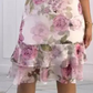 🔥 [S-4XL] 🌺 Rózsaszín sifon ruha fodrokkal 👗