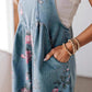 🔥[S-XL]🌸 2025 Új Divat 🌸 Vintage Virágmintás Farmer Overall