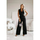 ⏰Nyári kiárusítás: 40%-os kedvezmény🌸【M-2XL】💟Női ujjatlan V-nyakú egyszínű Jumpsuit💃