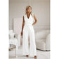 ⏰Nyári kiárusítás: 40%-os kedvezmény🌸【M-2XL】💟Női ujjatlan V-nyakú egyszínű Jumpsuit💃