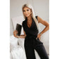 ⏰Nyári kiárusítás: 40%-os kedvezmény🌸【M-2XL】💟Női ujjatlan V-nyakú egyszínű Jumpsuit💃