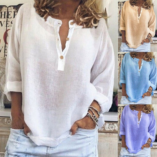 🔥【S-2XL】🌿 Női alkalmi légáteresztő hosszú ujjú ing 👚