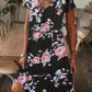 【M-3XL】🌺 Női elegáns virágos nyomtatás V-nyakú hosszú ruha 👗✨
