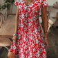 【M-3XL】🌺 Női elegáns virágos nyomtatás V-nyakú hosszú ruha 👗✨