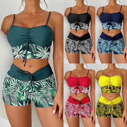 🔥👙 [S-2XL] 🏖️ Női nyomtatott kétrészes fürdőruha 🏝️