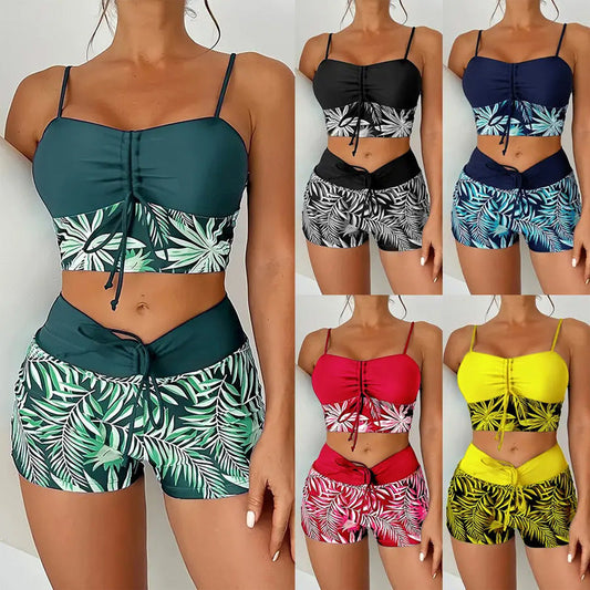 🔥👙 [S-2XL] 🏖️ Női nyomtatott kétrészes fürdőruha 🏝️