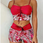 🔥👙 [S-2XL] 🏖️ Női nyomtatott kétrészes fürdőruha 🏝️