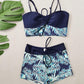 🔥👙 [S-2XL] 🏖️ Női nyomtatott kétrészes fürdőruha 🏝️