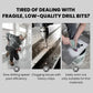 🔥🛠️ 4 részes excenter fúrószár készlet – 4 élű, fogazott kialakítás a precíz és tiszta furatokért 👨‍🔧👍