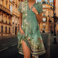 🌿[S-3XL]✨👗 Női midi ruha virágmintával 💃