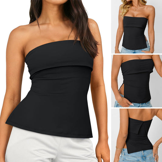 🔥[S-XL]👚 Szexi pánt nélküli felső 🍃