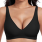 👙🔥 Nyári promóció: 30% kedvezmény 🥰 Mélyen dekoltált, V alakú, push-up, merevítő nélküli, varrás nélküli zselés melltartó