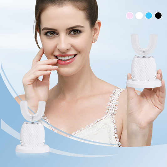 🛡️🦷 360° hanghullámos tisztítású U alakú elektromos fogkefe felnőtteknek 👄✨