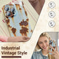 ✨️📱 Vintage merev tok rozsdás mintával iPhone-hoz