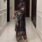 🔥 [S-3XL] 👗🌸 Női Mintás V-nyakú Laza Hosszú Ujjú Maxi Ruha