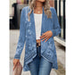 🔥 [S-2XL] 🌺👚 Virágmintás hosszú ujjú kabát