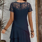 ⏰ UTOLSÓ NAPI PROMÓCIÓ - 50% KEDVEZMÉNY 💖 [S-3XL] 👗✨️ Női Réteges Háló A-vonalú Midi Ruha