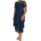 ⏰ UTOLSÓ NAPI PROMÓCIÓ - 50% KEDVEZMÉNY 💖 [S-3XL] 👗✨️ Női Réteges Háló A-vonalú Midi Ruha