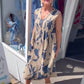🔥【S-3XL】🌺👗 Női ujjatlan, nyomtatott maxi ruha