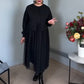 🔥 (S-4XL) 🍃👗 Női alkalmi hosszú ujjú hálós ruha