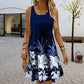 🌺 (L-4XL) 💃 Női virágmintás ujjatlan ruha ✨